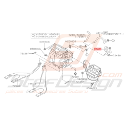 Tuyau de Sortie de Chauffage Origine Subaru WRX et STI 2001 - 2005
