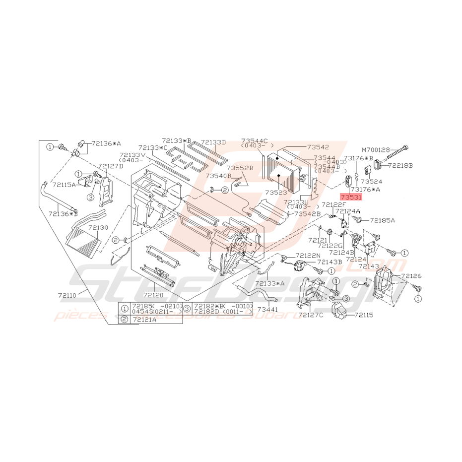 Détendeur de Refroidissement Origine Subaru WRX et STI 01 - 05