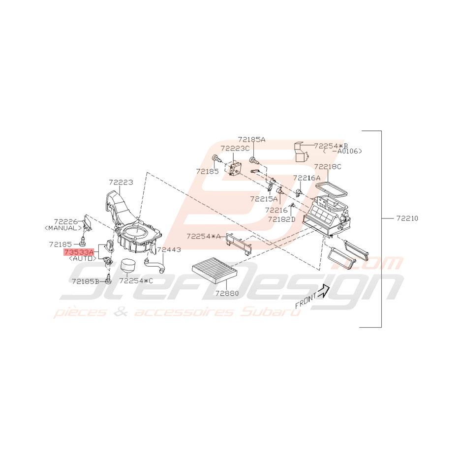 Transistor de Soufflerie Origine Subaru WRX et STI 2001 - 2005