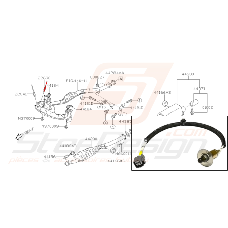 Sonde lambda pour subaru forester SG5