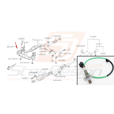 Sonde air/essence pour subaru forester SG5 2006