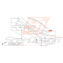 Protection de Baie de Pare Brise Origine Subaru WRX STI 2001 - 2005