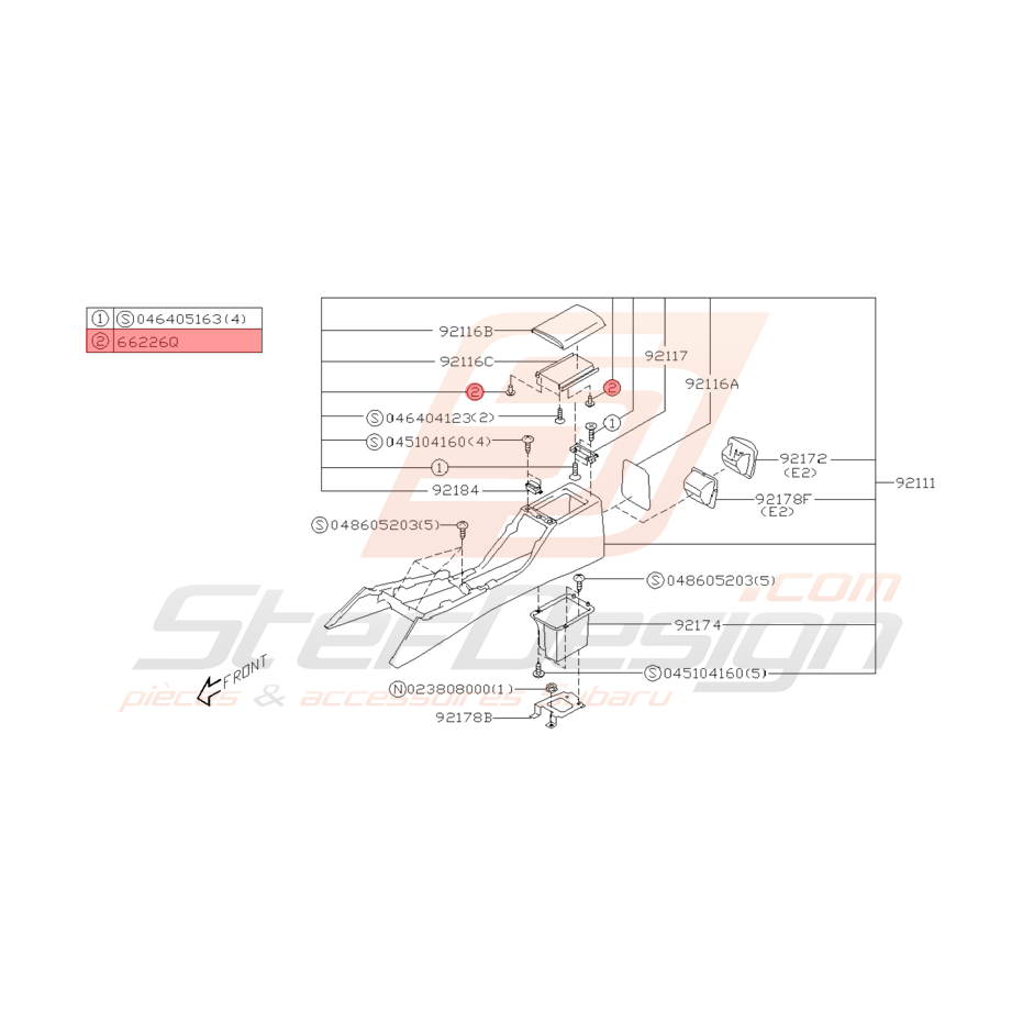 Clips Origine Subaru WRX et STI Clips Origine Subaru WRX et STI