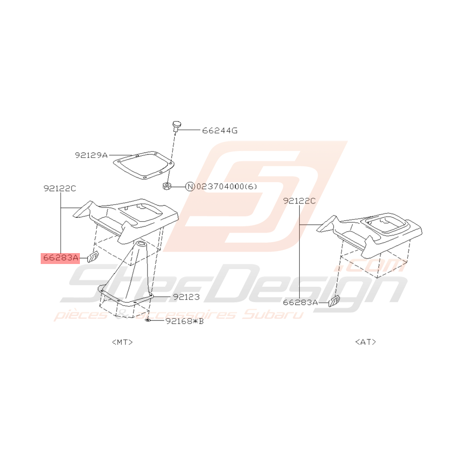 Agrafe Socle Levier de Vitesse Origine Subaru WRX STI 2001 - 2004