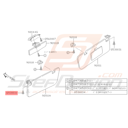 Vis Taraudeuse Origine Subaru WRX STI