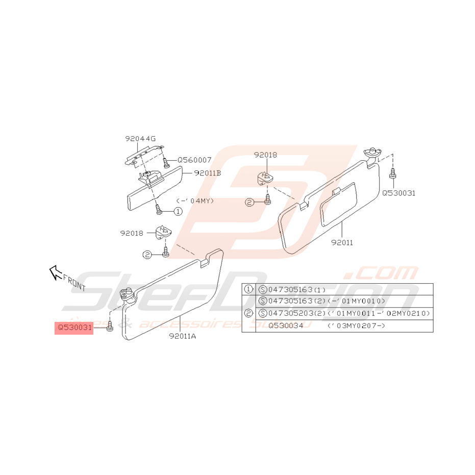 Vis Taraudeuse Origine Subaru WRX STI