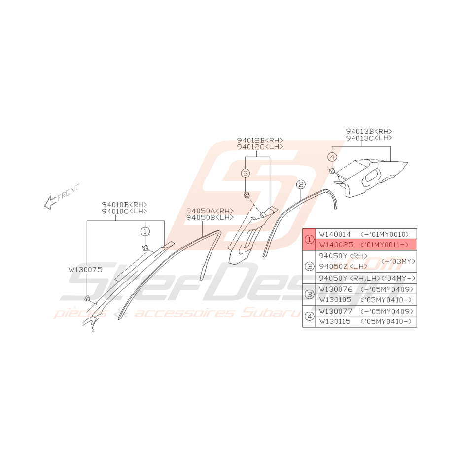 Agrafe Origine Subaru WRX STI Agrafe Origine Subaru WRX STI