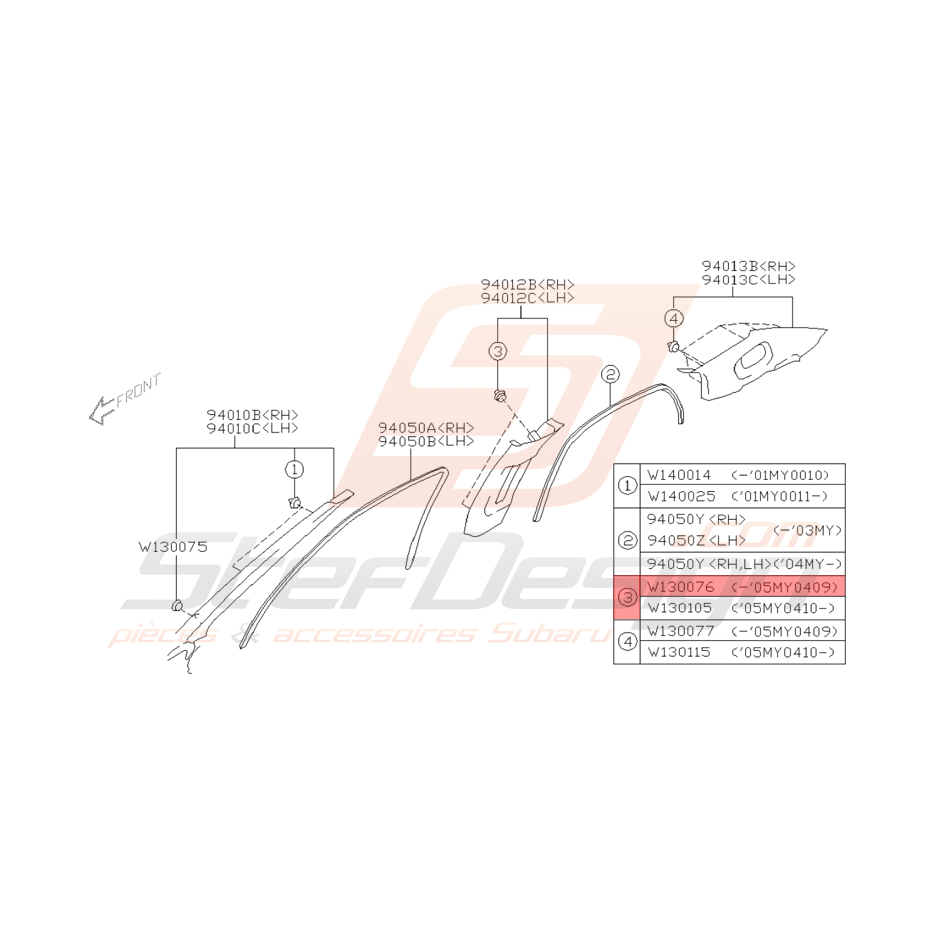 Goupille Origine Subaru WRX et STI Goupille Origine Subaru WRX et STI
