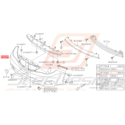 Pare Choc Avant Origine Subaru Atmo 1.5l 2010