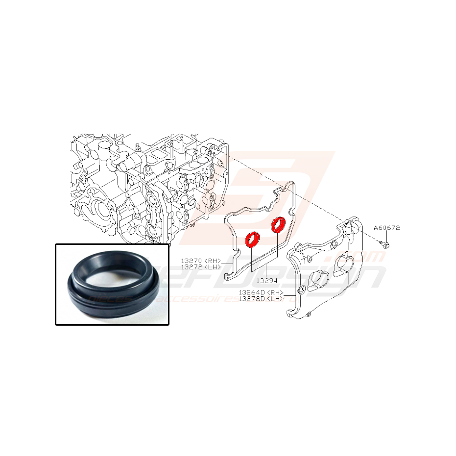 Joint de puit de bougie pour subaru impreza EJ20Z Joint de puit de bougie pour subaru impreza EJ20Z