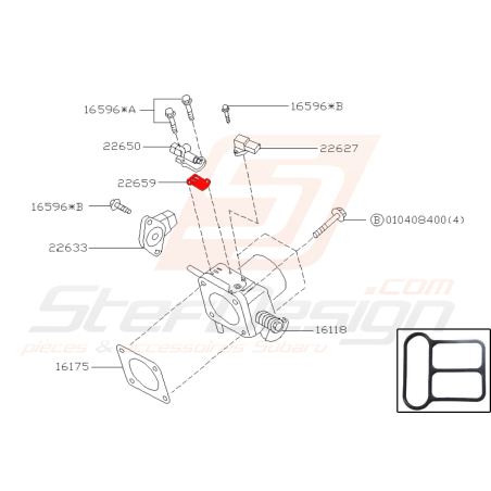 Joint d'actuateur de ralenti pour subaru Forester SF de 1998 à 2002