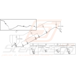 Tuyau de frein pour subaru impreza STI 2003-2005