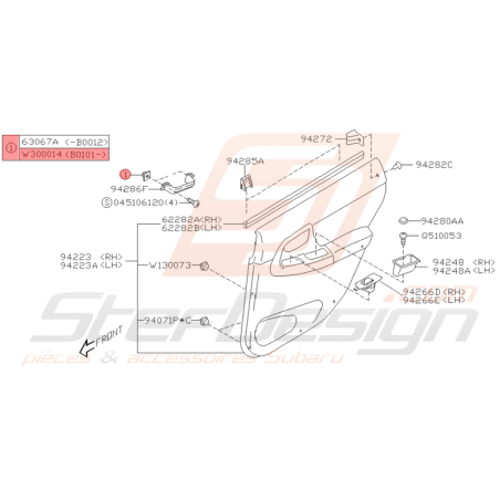 Vis Origine Subaru WRX et STI