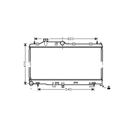 Radiateur subaru forester SH 2.5 turbo 08/14