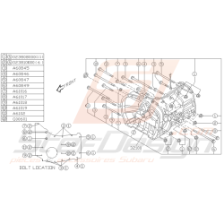 Schéma Carter de Boite de vitesse Origine Subaru WRX STI 01 -05