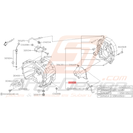 Conduit de Lubrification Origine Subaru STI 2003 - 2005