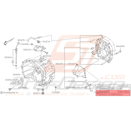 Joint Torique de Jauge à Huille Origine Subaru STI 2001 - 2005