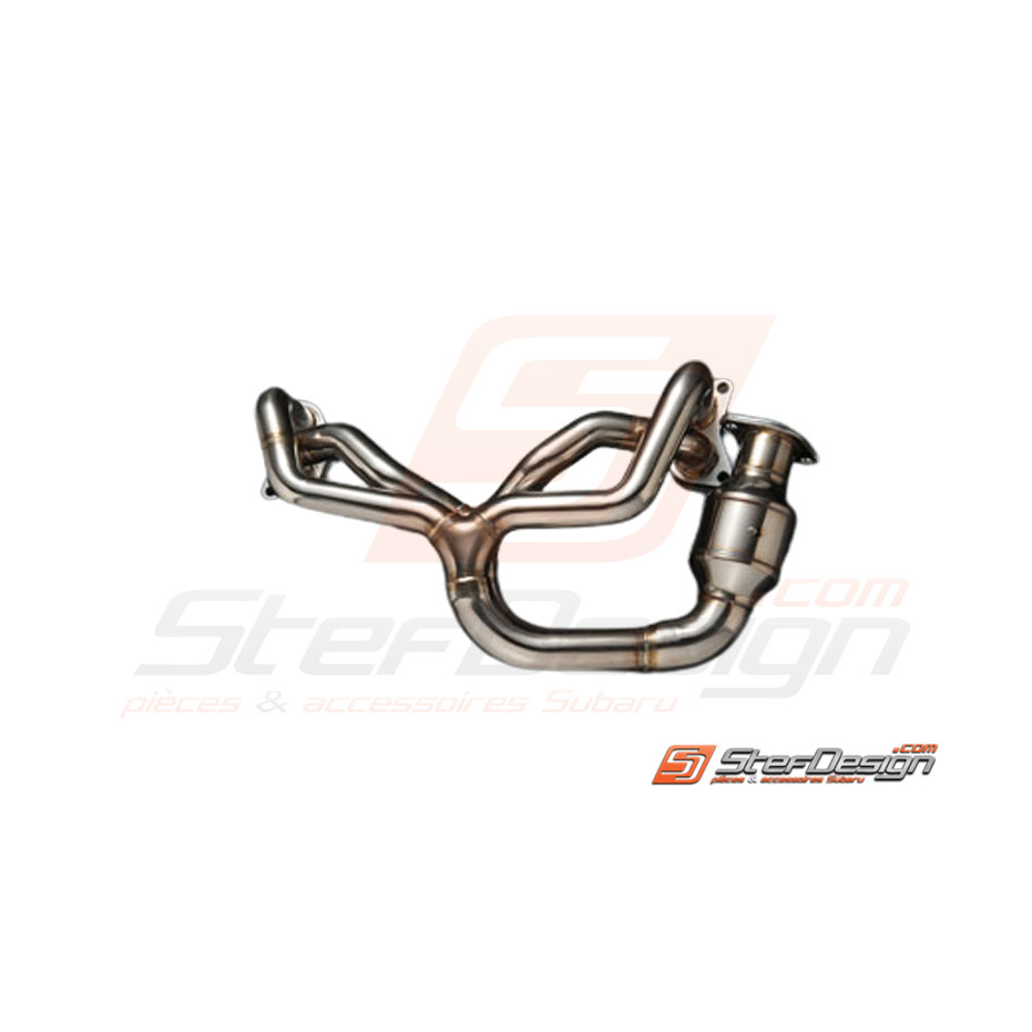 Collecteur inox HKS Subaru BRZ et Toyota GT86 avec catalyseur 