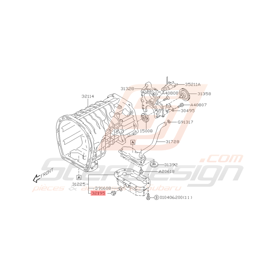 Bouchon de Vidange d'Huile Origine Subaru STI 2001 - 2005