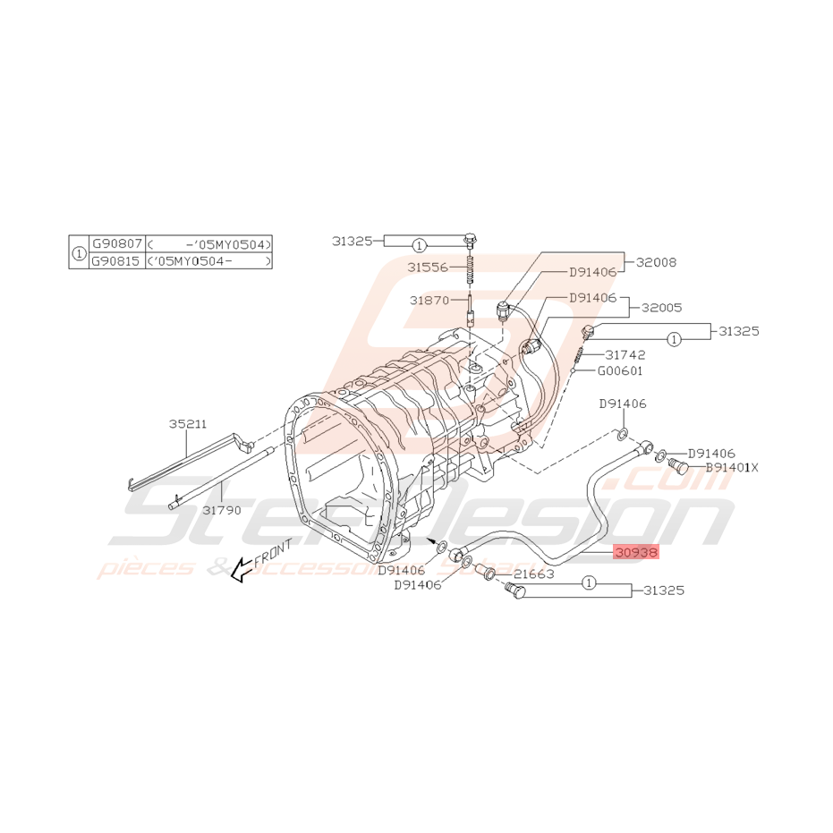 Tuyau de Lubrification Origine Subaru STI 2001 - 2005 Tuyau de Lubrification Origine Subaru STI 2001 - 2005