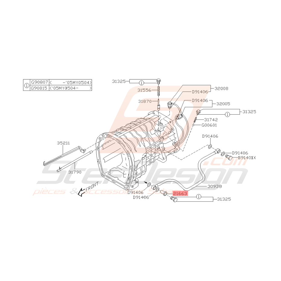 Vis de Raccord de Radiateur d'Huile Origine Subaru STI 2001 - 2005 Vis de Raccord de Radiateur d'Huile Origine Subaru STI 2001 - 2005