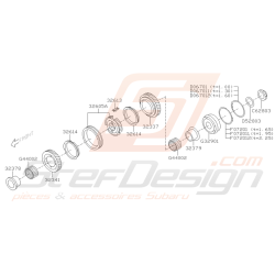 Schéma Pièces de Boite 5ème/6ème Origine Subaru STI 2001 - 2005