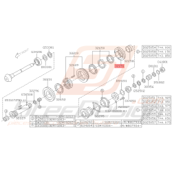 Pignon de 2ème Vitesse Origine Subaru WRX 2001 - 04/2004