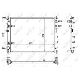 Radiateur d'eau subaru TRIBECA 3.6L
