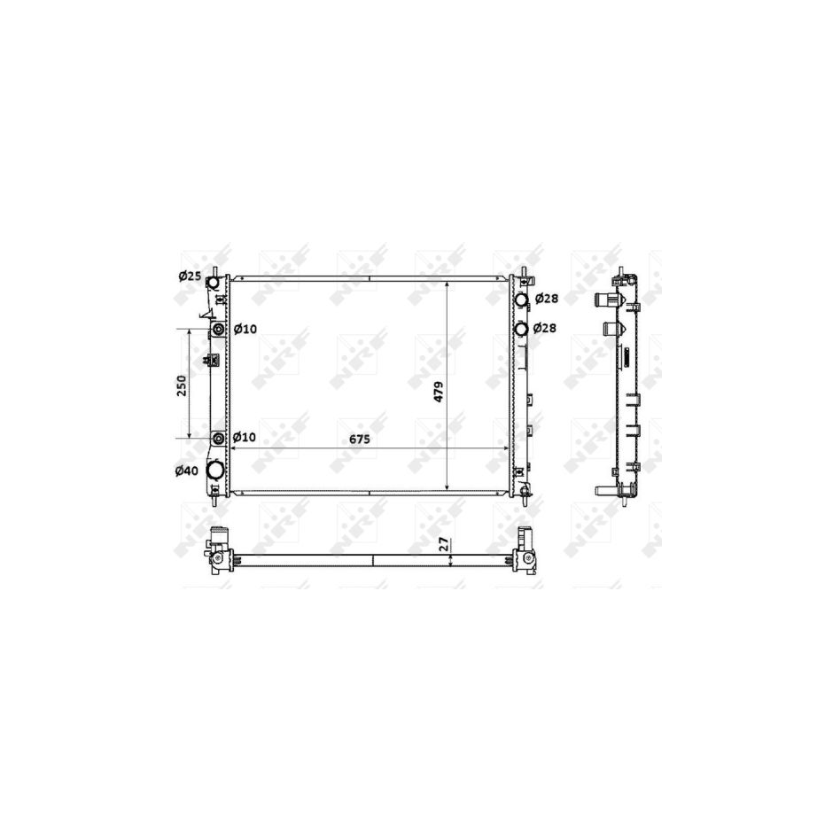 Radiateur d'eau subaru TRIBECA 3.6L