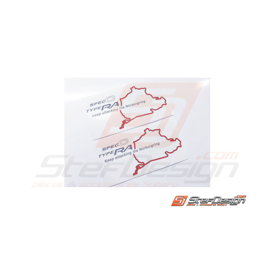 Autocollants subaru impreza STI spec -c Nurburgring
