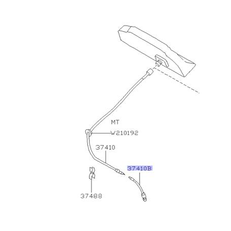 Support de câble de vitesse subaru impreza  92-97