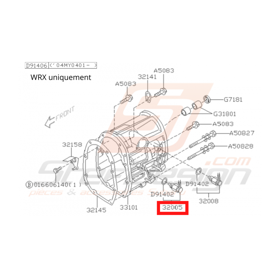 Contacteur Marche Arrière Origine Subaru WRX 04-05 Contacteur Marche Arrière Origine Subaru WRX 04-05
