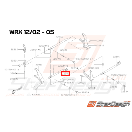 Axe fourchette Origine Subaru WRX 12/2002 - 2005