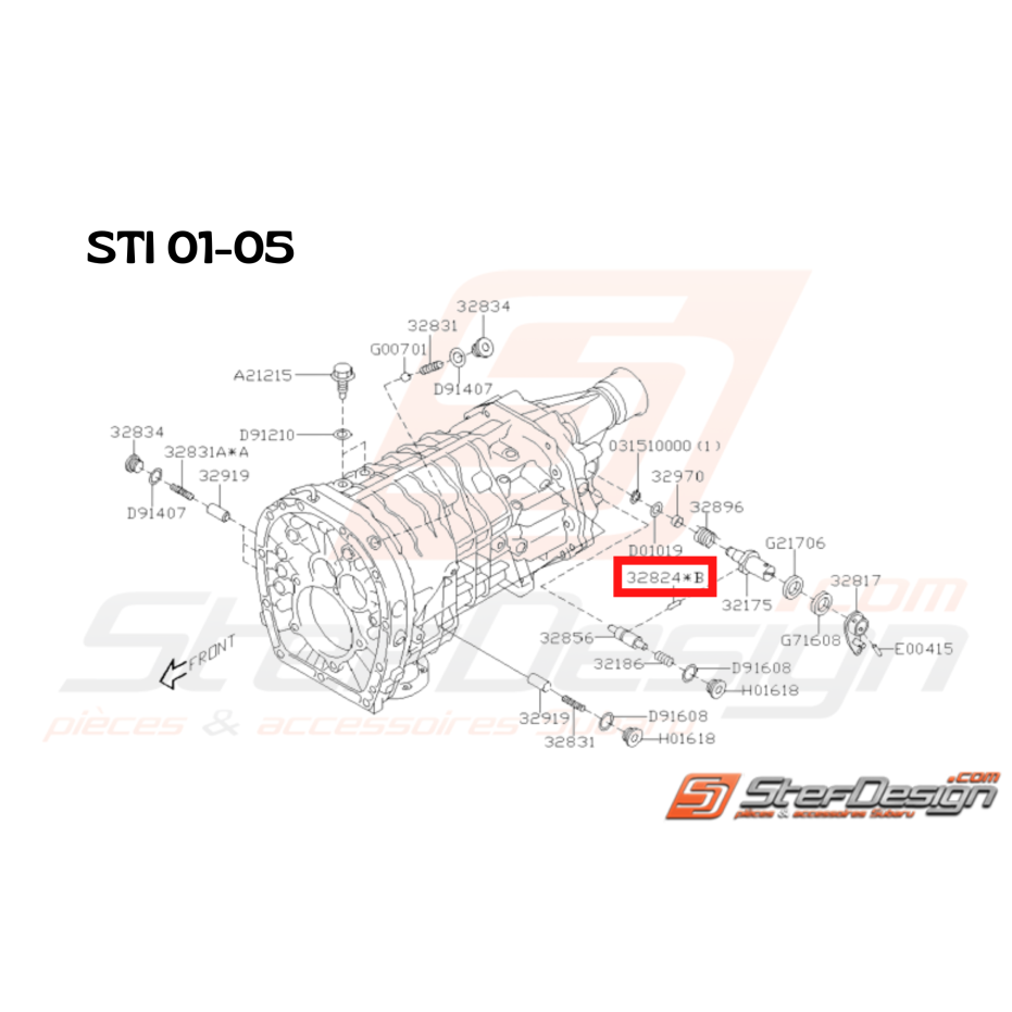 Goupille Origine Subaru Impreza GT 1993-2000
