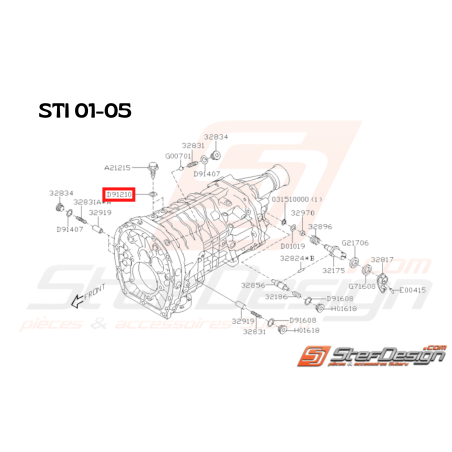 Joint origine Subaru STI 2001 - 2005