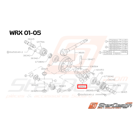 Carter Différentiel Origine Subaru GT 1993 - 1996