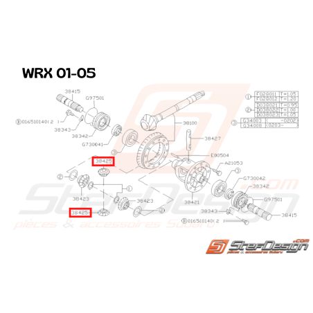 Pignon Différentiel Origine Subaru GT 1993 - 1996