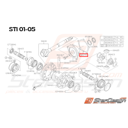 Entretoise Pignon d'attaque Origine Subaru STI 2001 - 2005