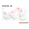 Couple conique Origine Subaru STI 07/04 - 05 Avec DCCD