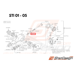 Entretoise Pignon Origine Subaru STI 2001 - 2005