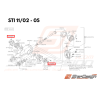Vis de fixation de roulement de différentiel arrière  WRX 01-07 STI 03-07 