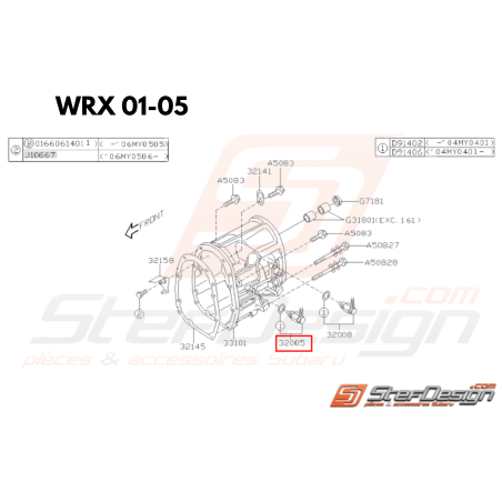 Capteur marche arrière GT 96-00 WRX 01-04