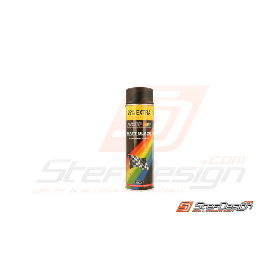 Peinture noire mate  Matt Black de MoTip - aérosol 500ml