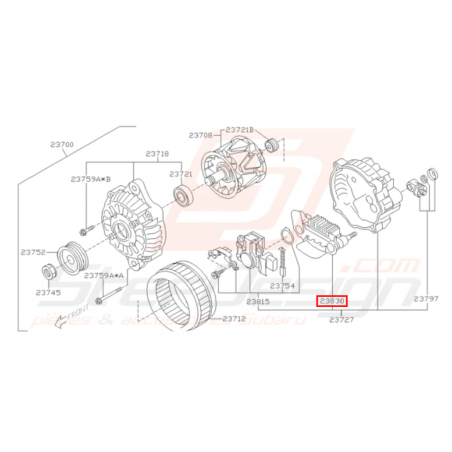 Diode d'alternateur Origine Subaru GT 1997 - 1998