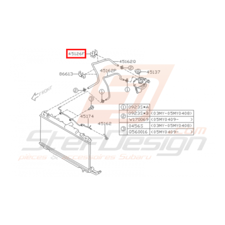 Attache durite de vase d'expansion GT 97-00