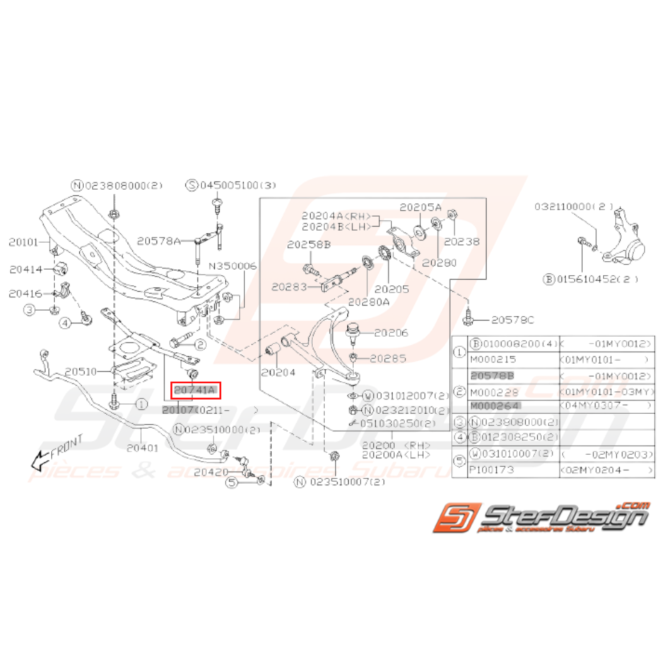 Bouchon B Origine Subaru STI 2003 - 2004 Bouchon B Origine Subaru STI 2003 - 2004