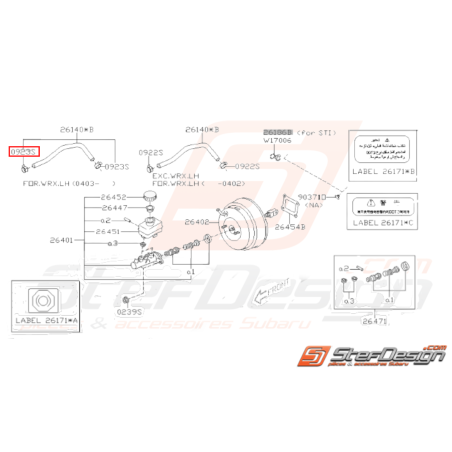 Attache Origine Subaru GT