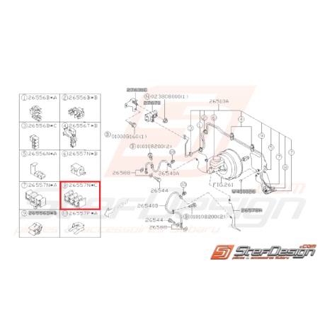 Attache Origine Subaru WRX STI 2001 - 2005