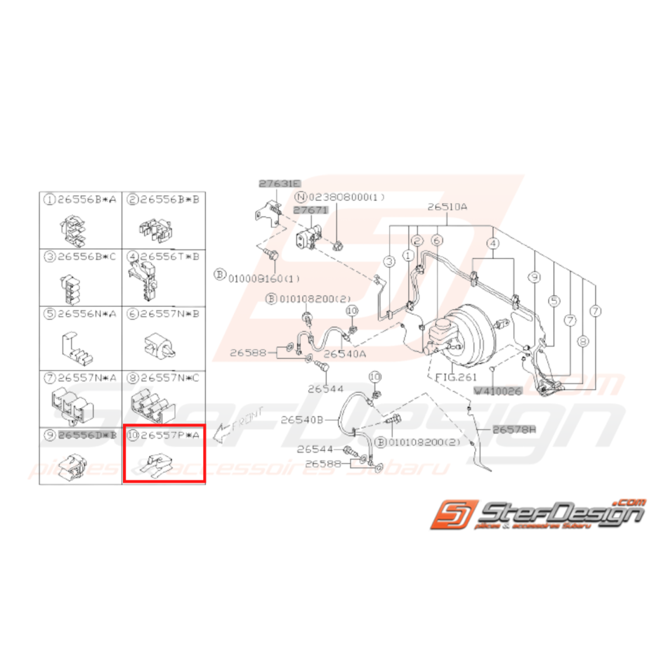 agrafe durite de frein