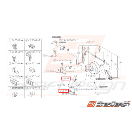 Vis banjo d'étrier GT 99-00 WRX/STI 01-07